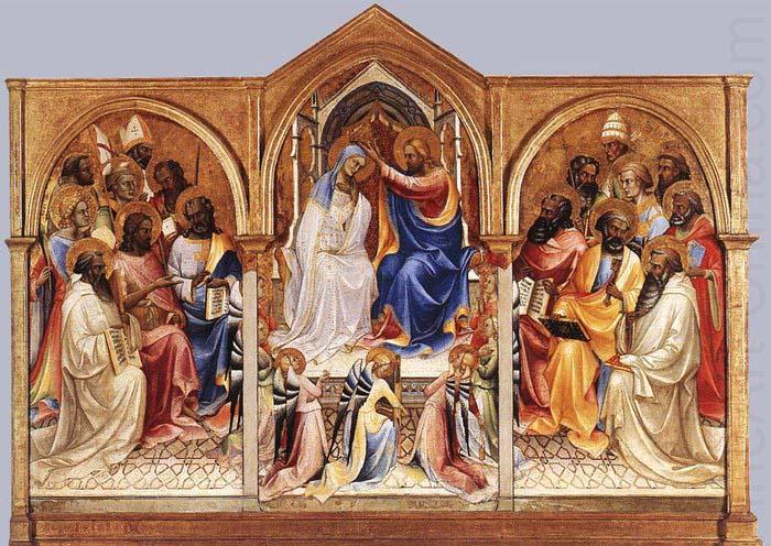 Coronation of the Virgin and Adoring Saints, Lorenzo Monaco